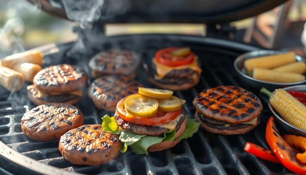 bbq grilled burgers