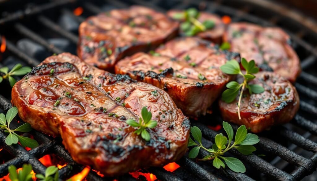 grilling steaks