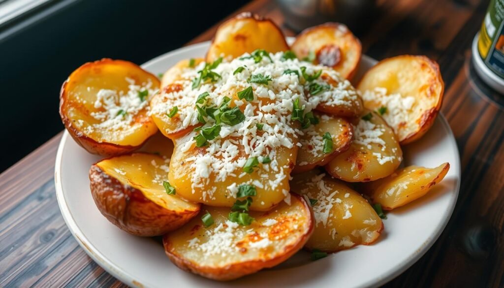 oven-baked smashed potatoes